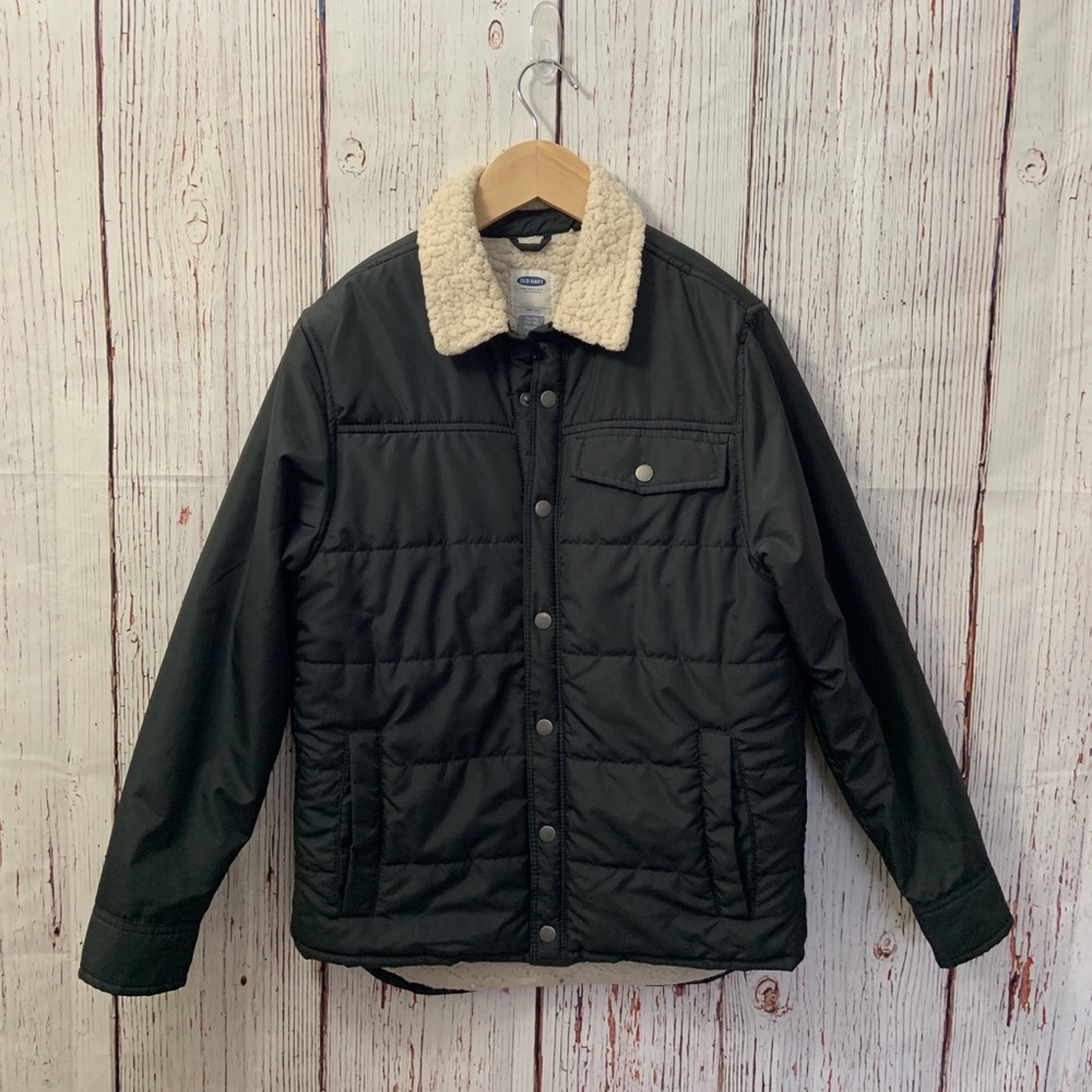 Old navy NWOT Sherpa jacket boys size 14/16 XL